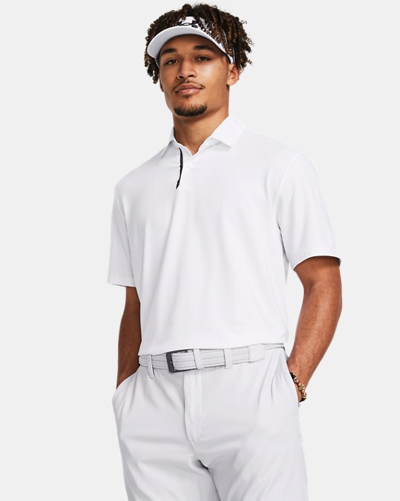 Men's UA Tour Tips Polo in White image number 0
